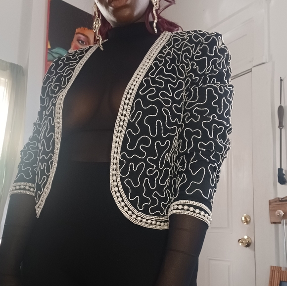Vintage Beaded Jacket - Picture 3 of 5